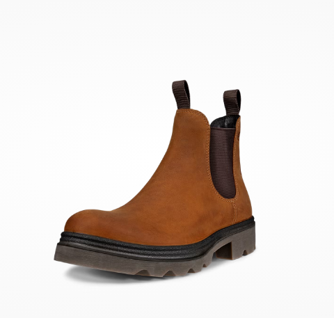 نیم‌ بوت مردانه  اکو دانمارک مدل ECCO  Grainer - چرم نوبوک درجه یک قهوه ای